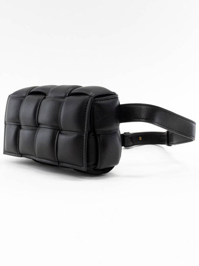 Intrecciato Cassette Padded Belt Bag Black - BOTTEGA VENETA - BALAAN 2