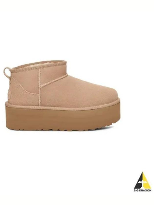 Classic Ultra Mini Platform Winter Boots Sand - UGG - BALAAN 2