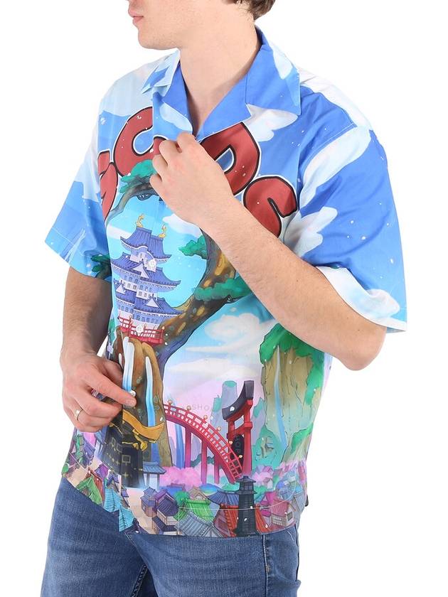 GCDS Men's One Piece Land Of Wano Graphic Bowling Shirt, Size Small - GCDS - BALAAN 3