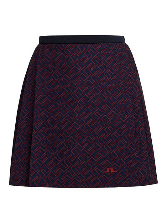 Sierra Print Pleated Golf Skirt GWSD05769 - J.LINDEBERG - BALAAN 1