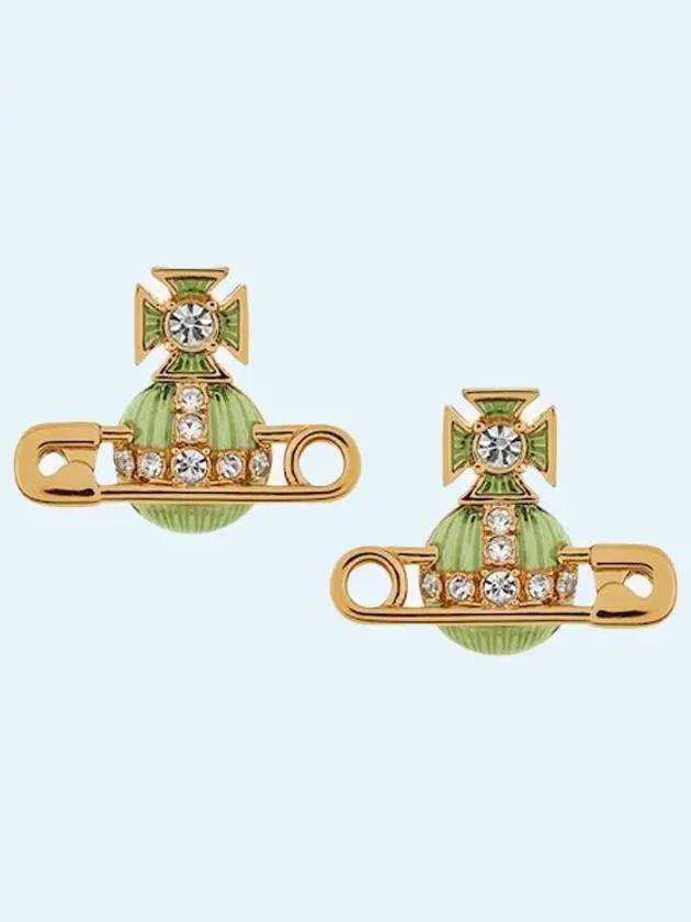 Kitty Earrings Green - VIVIENNE WESTWOOD - BALAAN 2