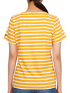 Etrille Striped Short Sleeve T-Shirt White Orange - SAINT JAMES - BALAAN 5