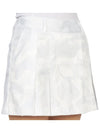 Golf Gauge Jacquard MLW 3A AE01 WHITE Women s Mini Pleated Skirt - MARK & LONA - BALAAN 10