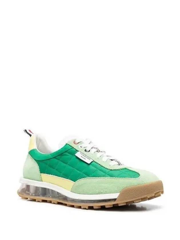 Men's Tech Runner Low Top Sneakers Green - THOM BROWNE - BALAAN 4