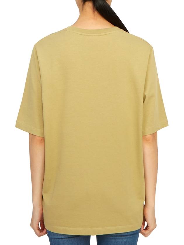 Bold Fox Head Patch Comfort Short Sleeve T-Shirt Dark Beige - MAISON KITSUNE - BALAAN 4