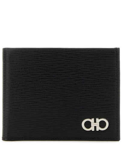 ID Window Gancini Half Wallet Black - SALVATORE FERRAGAMO - BALAAN 2