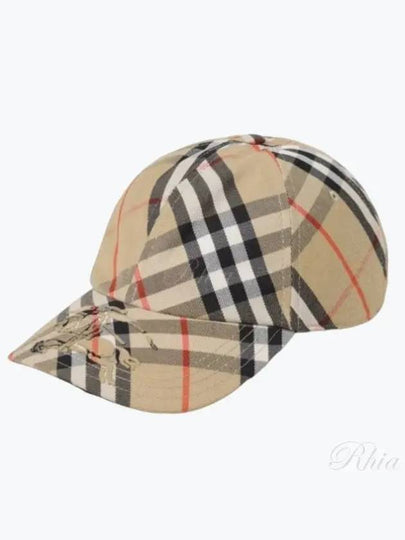 Vintage Check Base Ball Cap Beige - BURBERRY - BALAAN 2