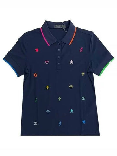 Mini Icon Tech Pique Polo Shirt Twilight - G/FORE - BALAAN 2