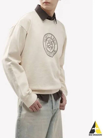 Connecticut Crest Sweatshirt Cream CRAW2313CR - SPORTY & RICH - BALAAN 1