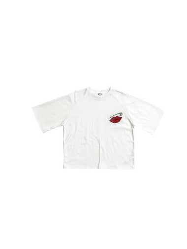 Pin Lips Short Sleeve T-Shirt HTS04 WHITE - PLA.Y_P - BALAAN 1