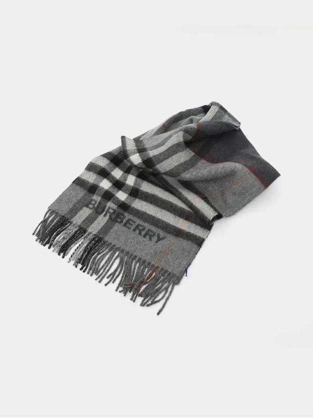 Check Pattern Scarf Grey - BURBERRY - BALAAN 4