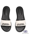 Women's VIKEE Logo Cotton Slippers Ecru Black - ISABEL MARANT - BALAAN 2