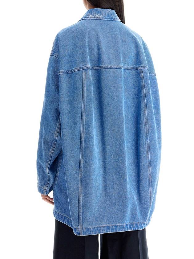 "oversized organic denim jacket - MARNI - BALAAN 3