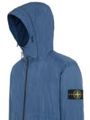 Men's Wappen Patch Nylon Hooded Jacket Blue - STONE ISLAND - BALAAN 5