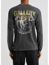 Skull Logo Long Sleeve T Shirt Black SLS 10007 - GALLERY DEPT. - BALAAN 5