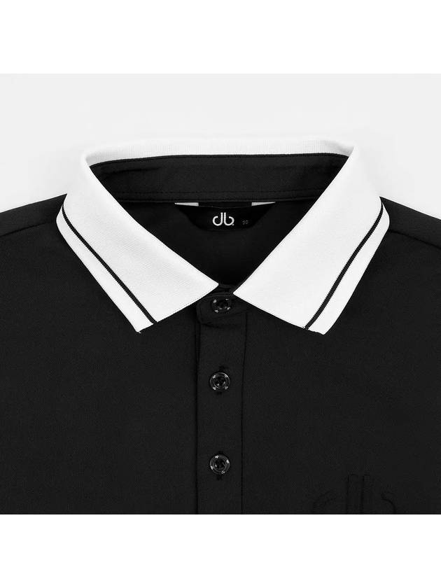 Drew Sleeve Variation Pique Collar T-shirt DM41LT33BLACK - DRUH GOLF - BALAAN 3