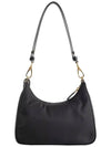 Re-Nylon Brushed Leather Mini Bag Black - PRADA - BALAAN 5