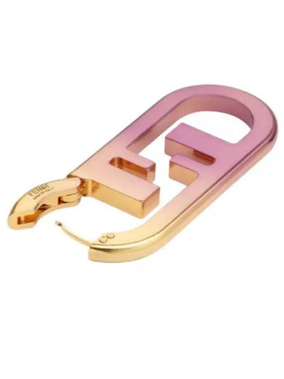 O'Lock Metal Single Earring Pink Gold - FENDI - BALAAN 2