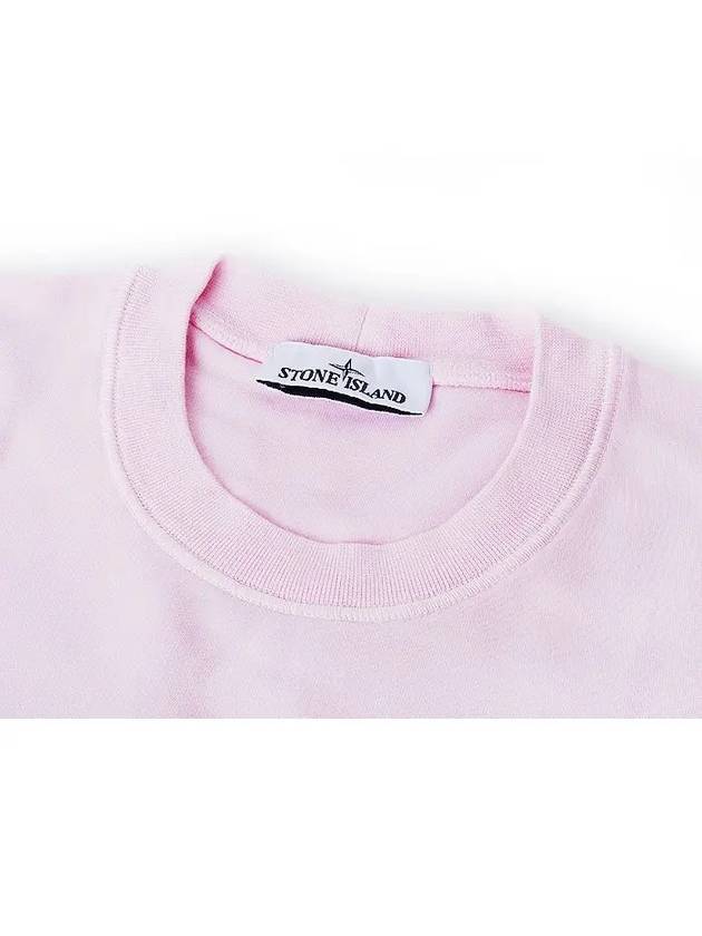 Wappen Patch Garment Dyed Sweatshirt Pink - STONE ISLAND - BALAAN 4