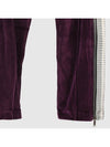 Men's Logo CHENILL Track Pants CA007F19469007 9501 PURPLE WHITE PLC006pu - PALM ANGELS - BALAAN 4