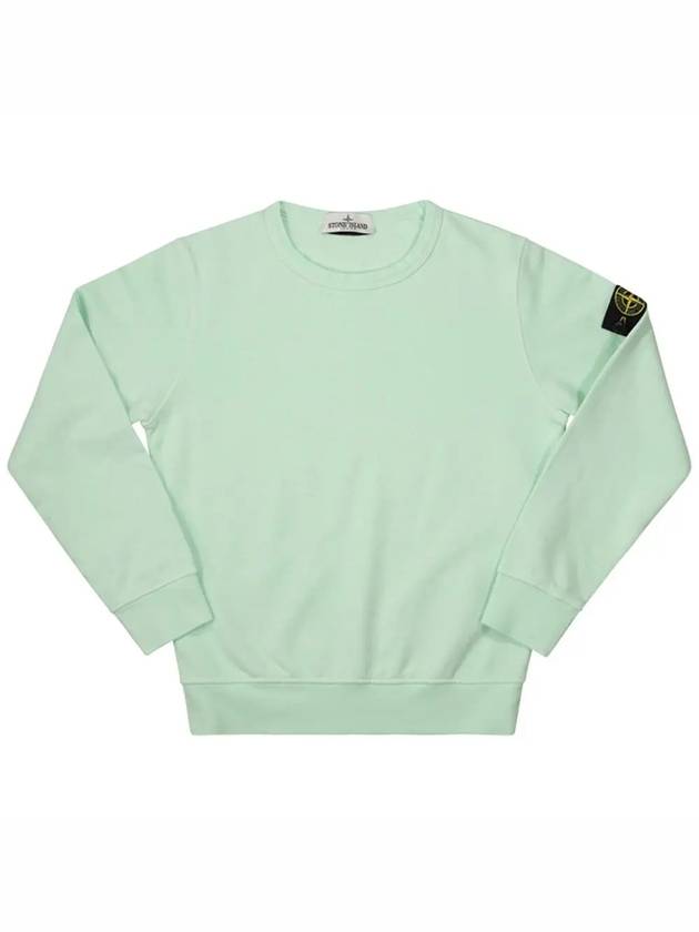 Kids Wappen Patch Basic Sweatshirt Green - STONE ISLAND - BALAAN 3