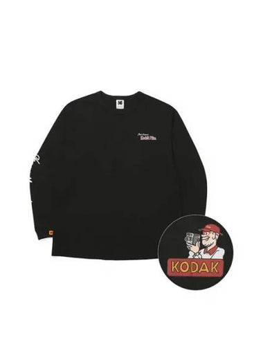 KODAK Apparel Ovik Writer People Long Sleeve T Shirt BLACK - KODO - BALAAN 1