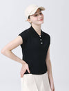 Cool Tetched Polo Collar Black Stingray Fit Knit DO3242KT002 1 - DOYOUKNOWMC GOLF WEAR - BALAAN 3