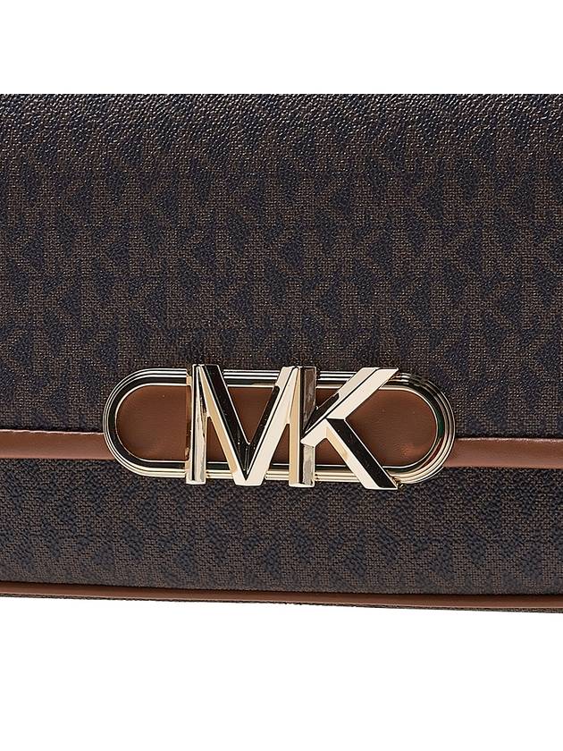 Women's Parker Medium Logo Shoulder Bag Brown - MICHAEL KORS - BALAAN 7