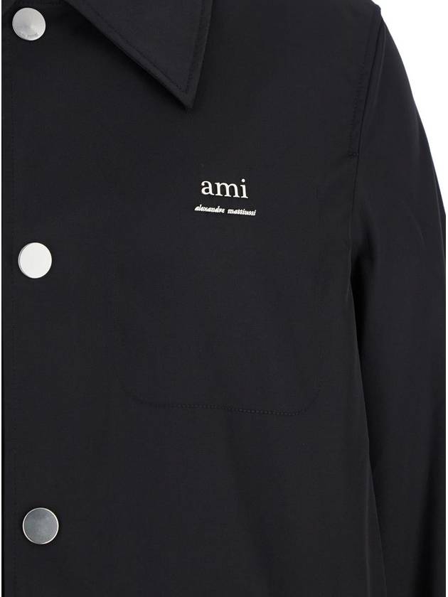 Alexandre Mattiussi Rain Coat Black - AMI - BALAAN 4