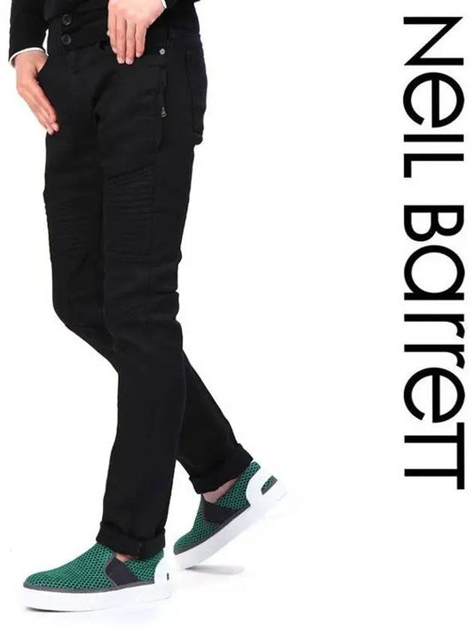 Biker Skinny Jeans Black - NEIL BARRETT - BALAAN 2