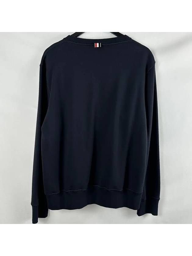 Men's Crest Patch Sweatshirt Navy - THOM BROWNE - BALAAN 4