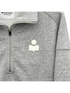 Ross Logo Half Zip Up Women s Crop Sweatshirt SW0093FA - ISABEL MARANT - BALAAN 4