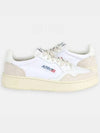 Women's Medalist Suede Nylon Low Top Sneakers White - AUTRY - BALAAN 2