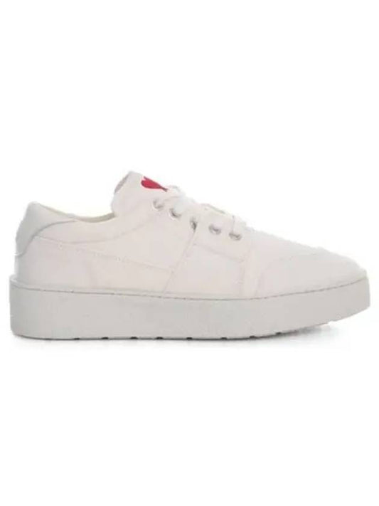 Basket Platform Heart Logo Low Top Sneakers White - AMI - BALAAN 2