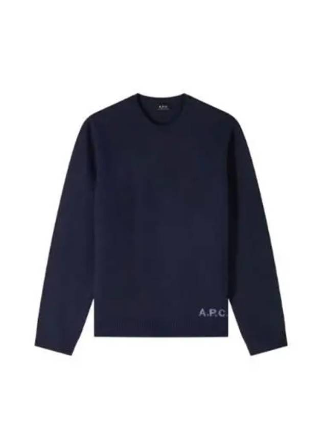 Edward Intarsia Knit Top Dark Navy - A.P.C. - BALAAN 2