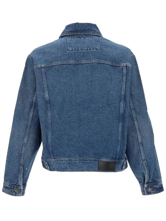 Side Pocket Denim Jacket Blue - AMI - BALAAN 4