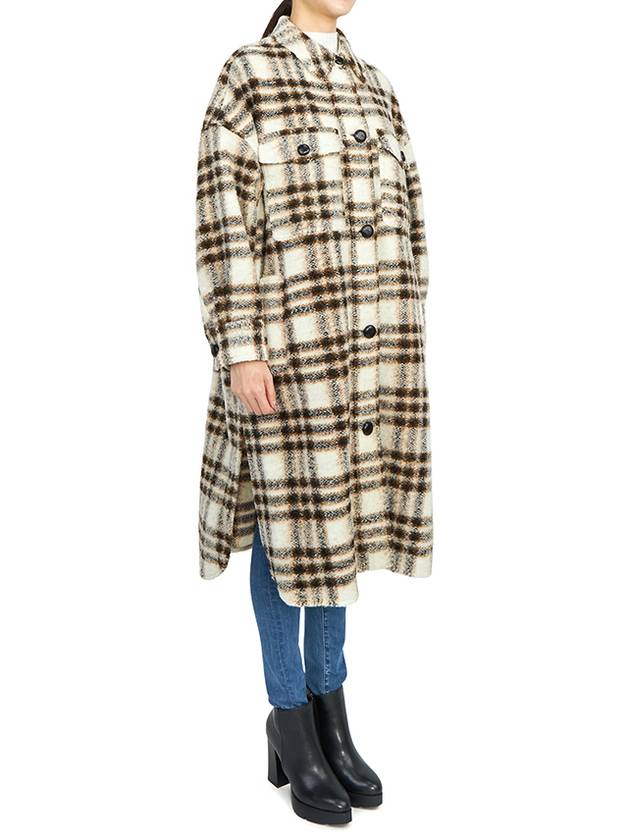 MA1298 22A012E 23EC Women s Wool Long Coat - ISABEL MARANT - BALAAN 6