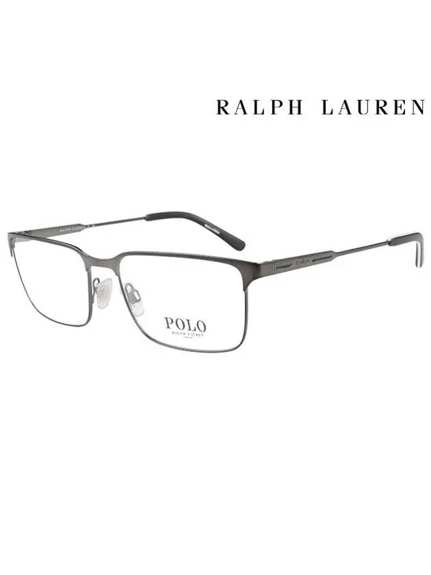 Eyewear Square Metal Eyeglasses Matte Dark Gunmetal - POLO RALPH LAUREN - BALAAN 3