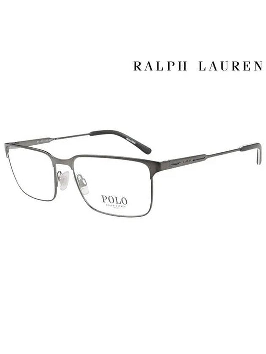 Eyewear Square Metal Eyeglasses Matte Dark Gunmetal - POLO RALPH LAUREN - BALAAN 2