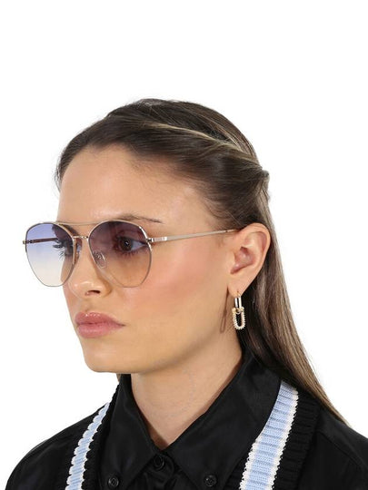 Calvin Klein Blue Gradient Pilot Ladies Sunglasses CK20121S 717 57 - CALVIN KLEIN - BALAAN 2