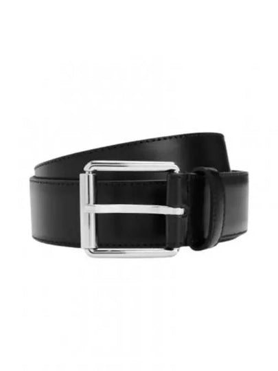 Roller Buckle Leather Belt Black - HUGO BOSS - BALAAN 2