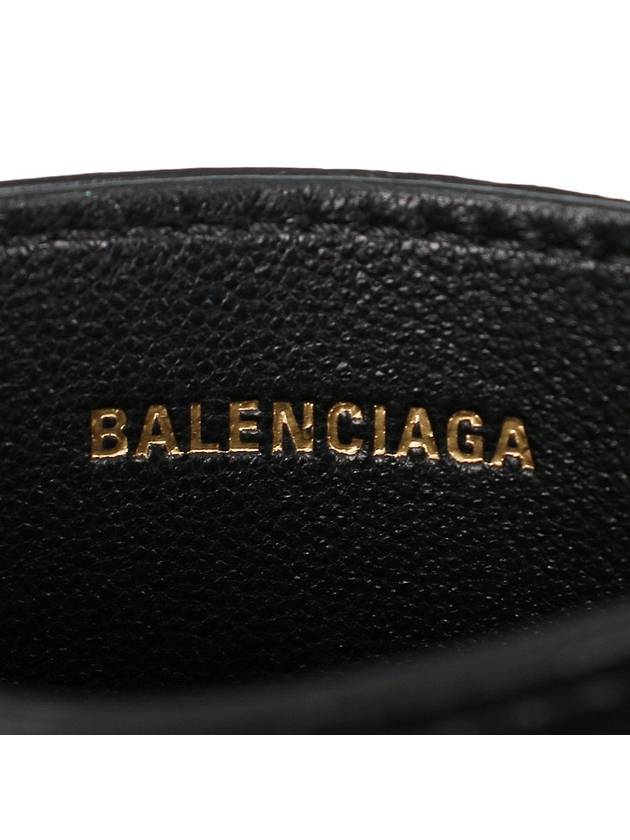 Crush Quilted Calfskin Card Wallet Black - BALENCIAGA - BALAAN 6