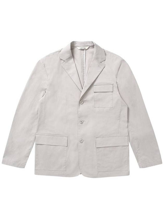 Flap Pocket Jacket Light Gray SW22JK01LE - SOLEW - BALAAN 1