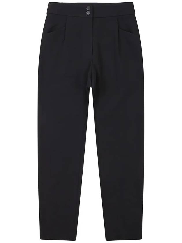 Golf Wear Twill Semi Baggy Pants Black - WHITEBALL - BALAAN 7