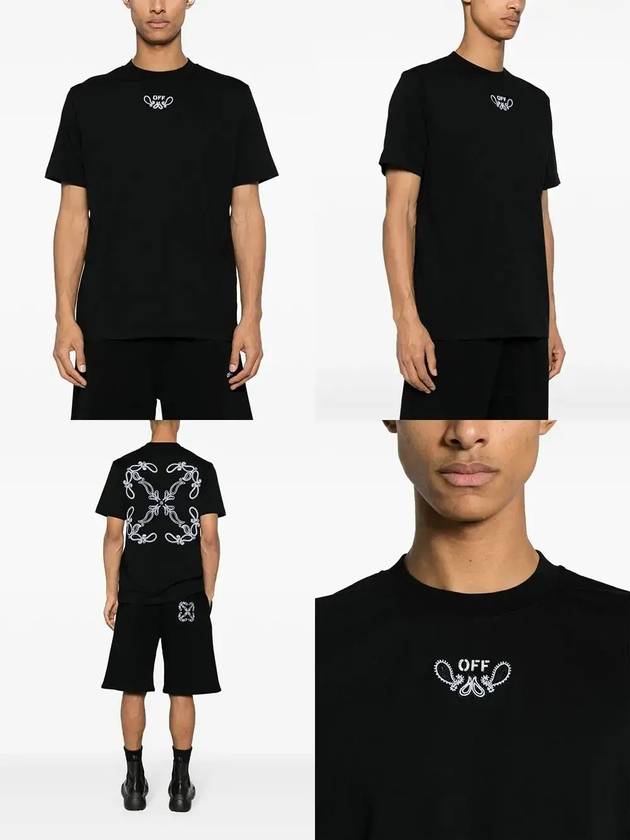 Bandana Arrow Short Sleeve T-Shirt Black - OFF WHITE - BALAAN 3