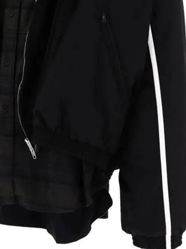 3B Sports Icon Layered Track Jacket Black - BALENCIAGA - BALAAN 5