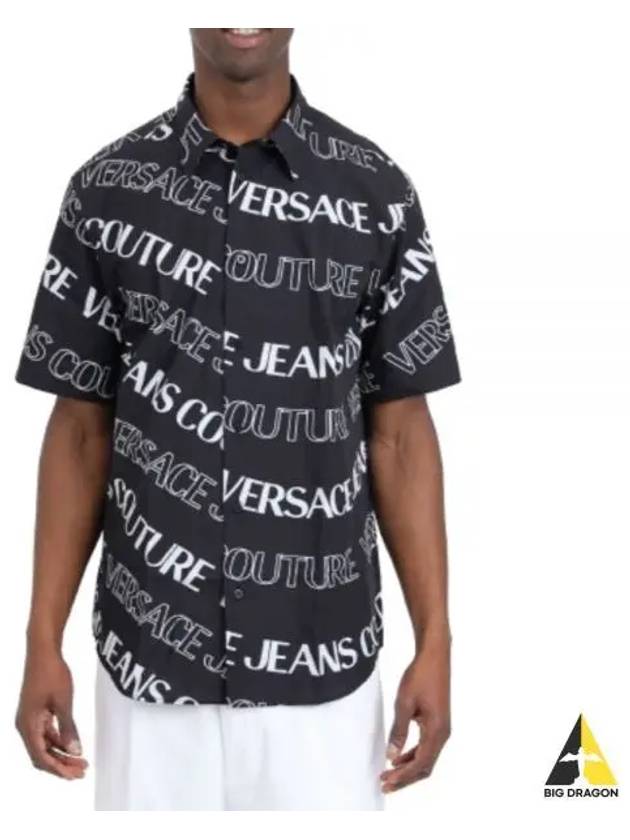 24 LOGOWAVE SHORT SLEEVED SHIRT 76GAL212 NS405 899 sleeve - VERSACE - BALAAN 1