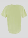 Crew Neck Cotton Short Sleeve T-Shirt Light Yellow - STONE ISLAND - BALAAN 3