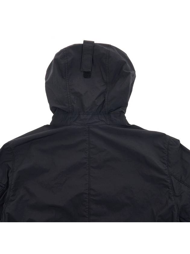 Men's Wappen Patch Naslan Watro Hooded Jacket Black - STONE ISLAND - BALAAN 10