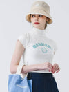 Montbird mock neck cap sleeve knit WHITE - MONBIRDIE GOLF - BALAAN 4